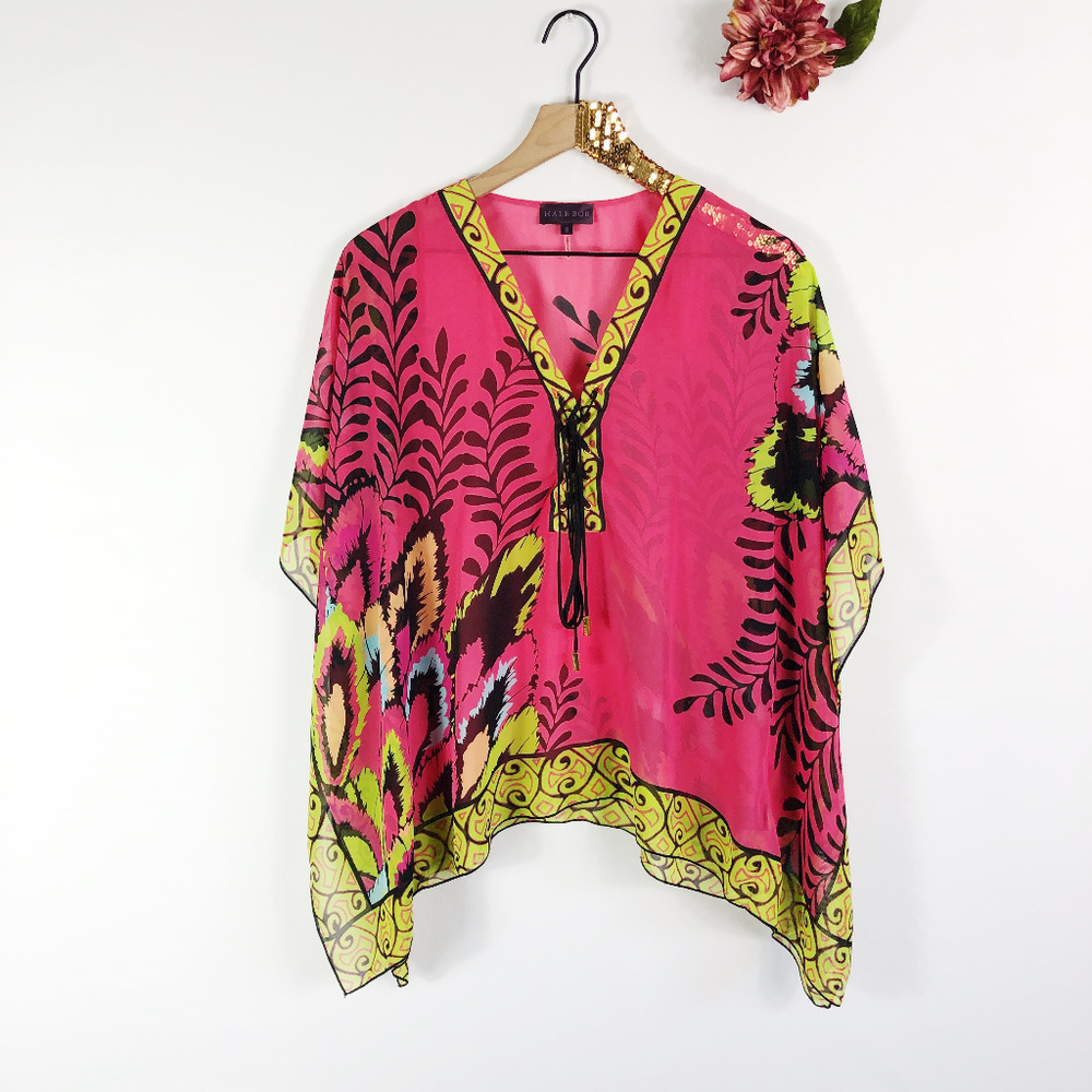 [HALE BOB] Tropical Kimono Swim Suit Coverup